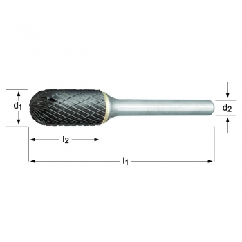 P805C - Lime rotative - Cylindrique à bout rond